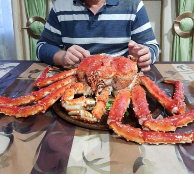 Голубой краб, крабалка в Италии в Бибионе...
