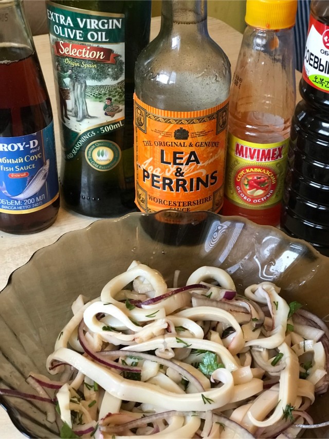 Люблю кальмаров:) и салат из них