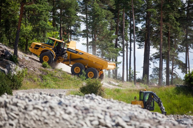 Полигон Volvo Construction Equipment в Швеции