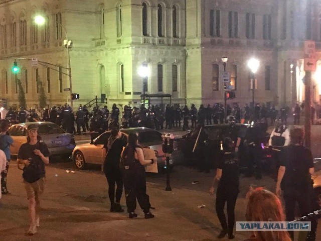 Карта протестов в США