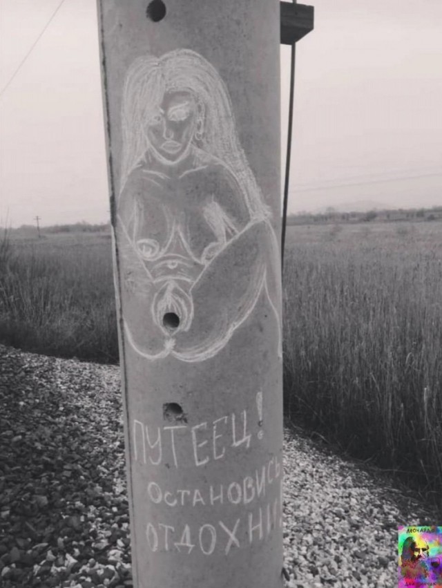 Что за белые полоски на столбах вдоль железных дорог?