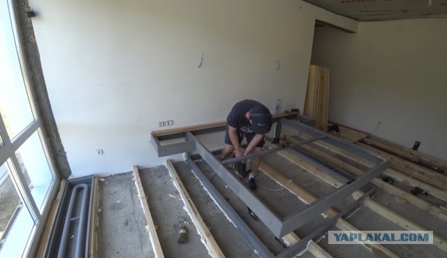 Как я делал парящую кровать из дуба