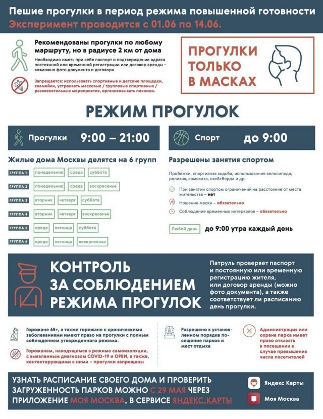 В Москве продлили режим самоизоляции до 14 июня