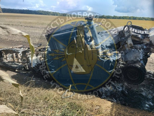 Уничтожение украинского танка дроном