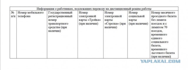 Мэр Москвы обязал работодателей сообщать номера телефонов, проездных и автомобилей сотрудников на удалёнке