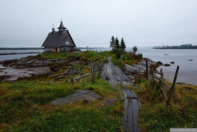 Кемь, посёлок Рабочеостровск, Белое море. (12 фот)