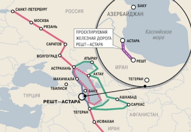 Иран и Россия строят железнодорожную линию, которая может разрушить западные санкции
