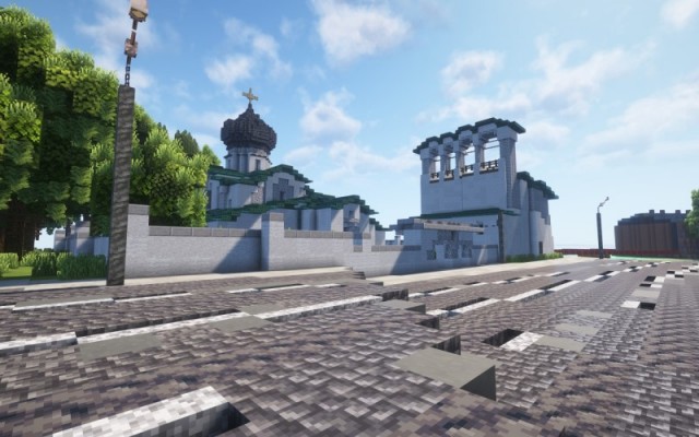 Псков в Minecraft