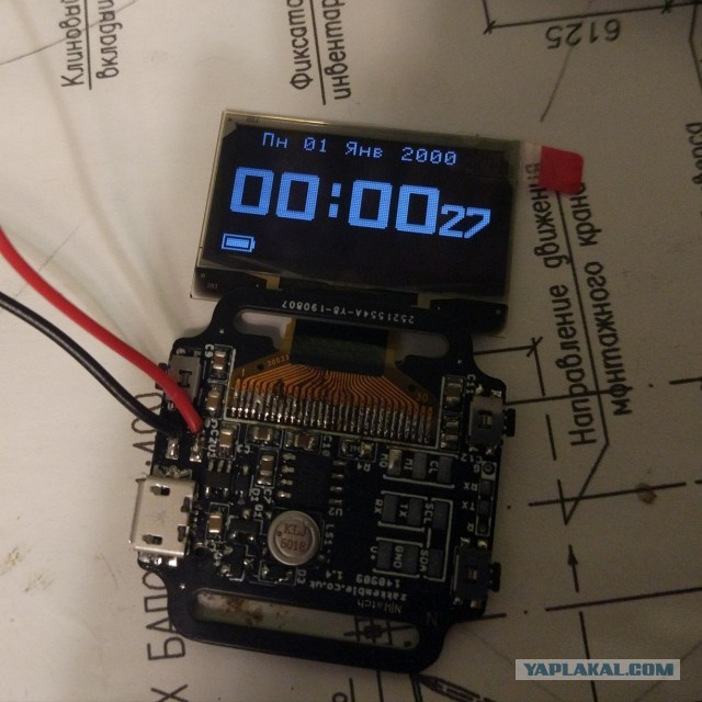 Наручные часы на OLED и Atmega328P