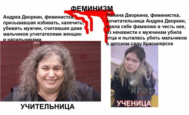 Судят радикальную феминистку Дворкину