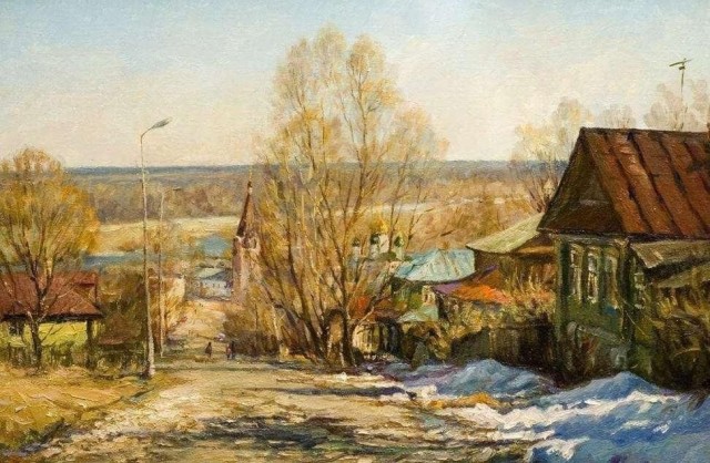Приход весны в деревню