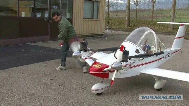 Китаец создал самый маленький реактивный самолёт длиной 3,8 метра и лично его испытал