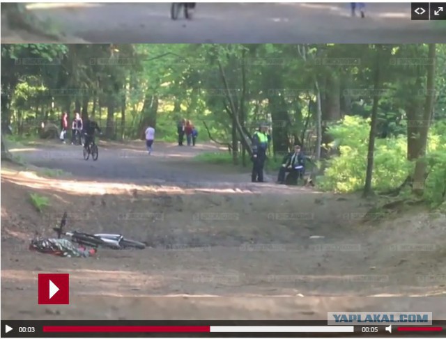 Велосипедист в парке в Северной столице сбил ребенка. Мальчик погиб на месте.