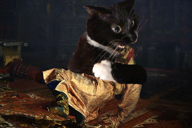 Триптих "Кот и сосиса"