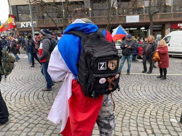 Прага. Чехия. Митинг.