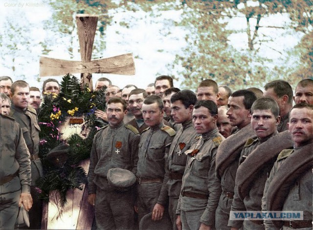 Раскрашенные фотографии русских в Первой мировой войне