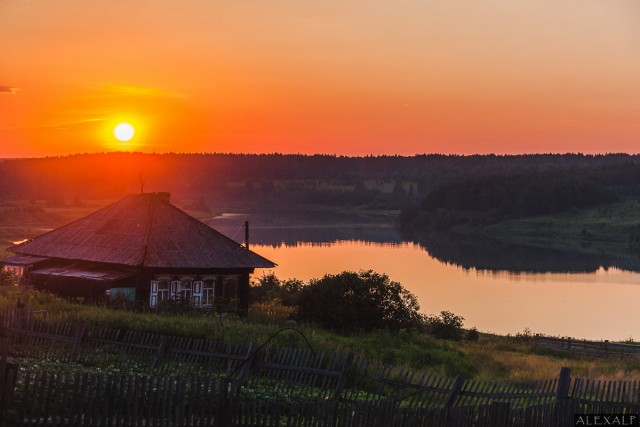 Летний вечер в деревне