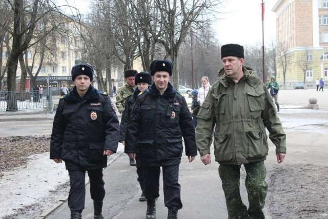 Казаки начали патрулировать улицы Великого Новгорода