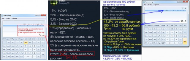 Очень мало налогов