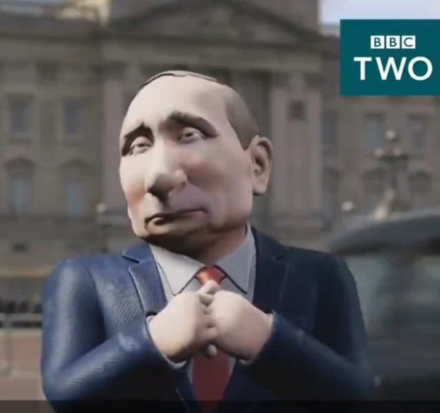 BBC запустит комедийное шоу с анимированным Путиным в роли ведущего