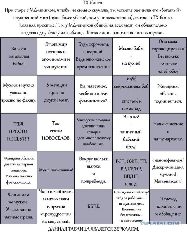 Женщине не знакомы такие слова как «мораль» и «совесть»