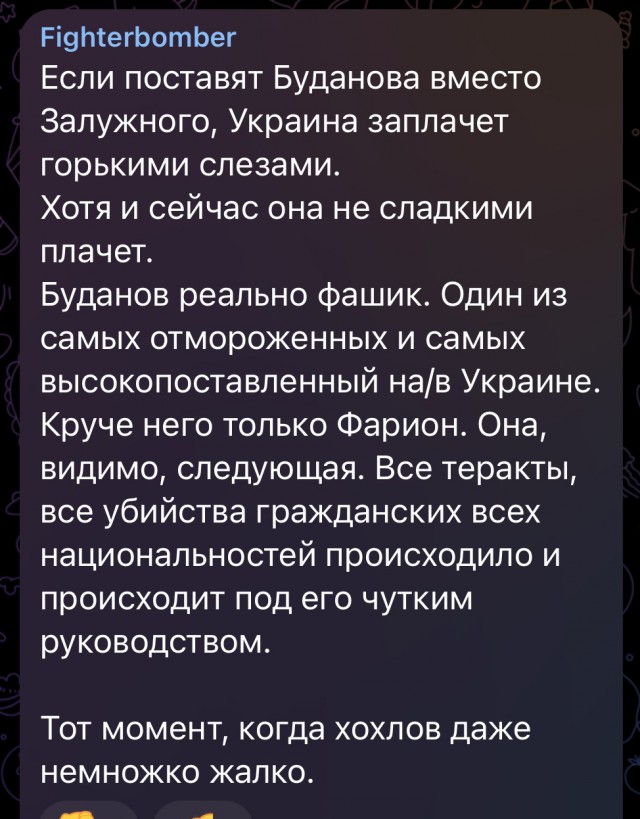 Залужный снят