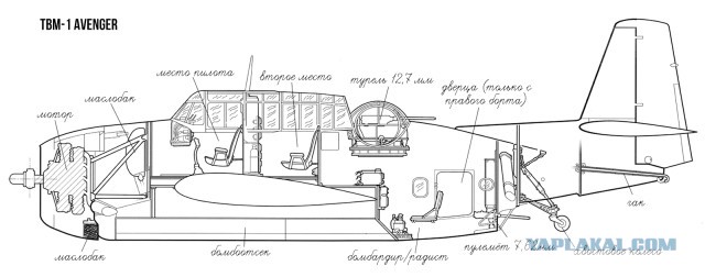 Настоящий Мститель от Grumman, а не поделка от Marvell. TBF/TBM Avenger.