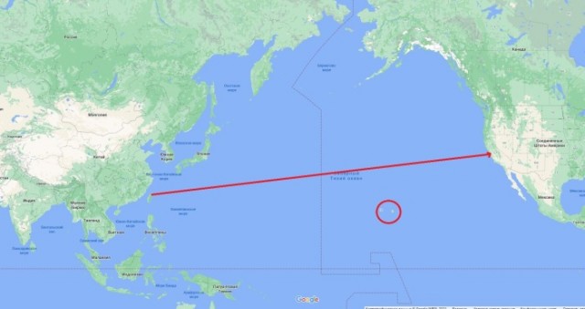 Почему корабли из Китая проходит вдоль Камчатки, а не напрямик?