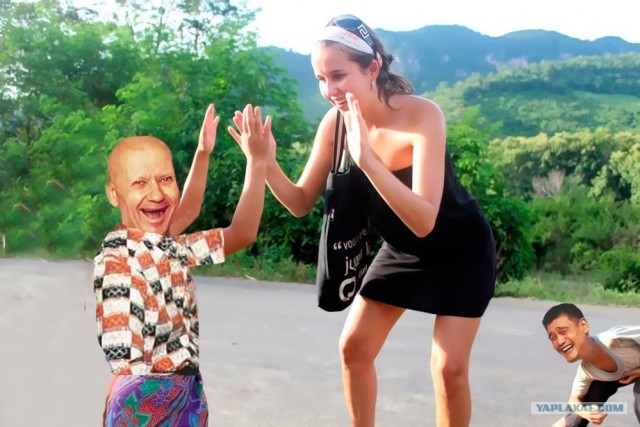 Фотожаба: любопытный парень