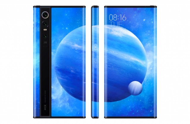 Xiaomi представила смартфон с "экраном-водопадом" - загнутым со всех сторон без разъёмов и кнопок