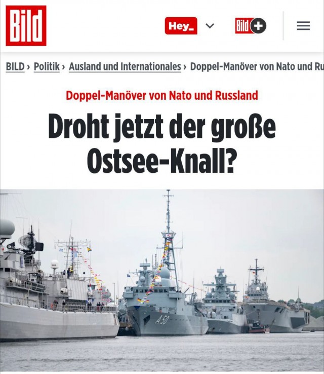 НАТО и Россия проводят параллельные учения в Балтике