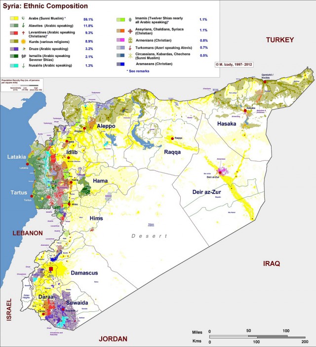 Развитие конфликта в Сирии и Ираке наглядно