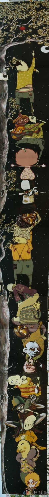 Рисунки на асфальте, строениях и т.п.