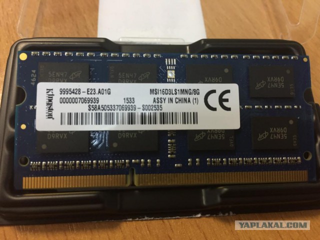 Память для ноутбука DDR3(L) -1600 (800 мгц) 8 Gb