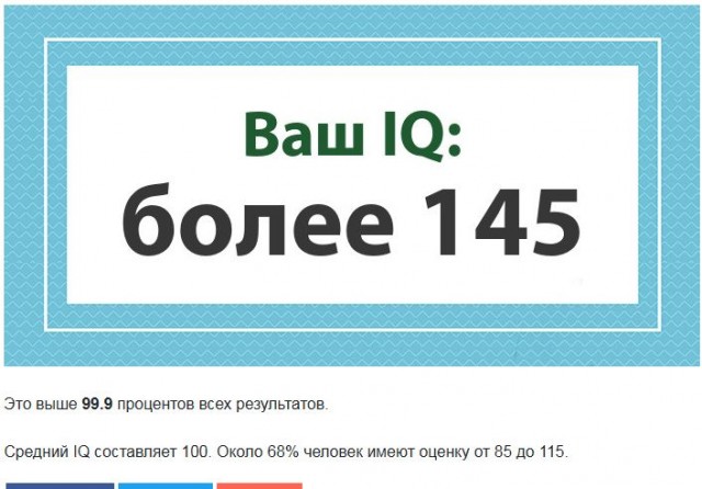 А какой у Вас IQ?