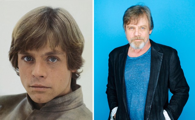 Герои Star Wars тогда и сейчас.