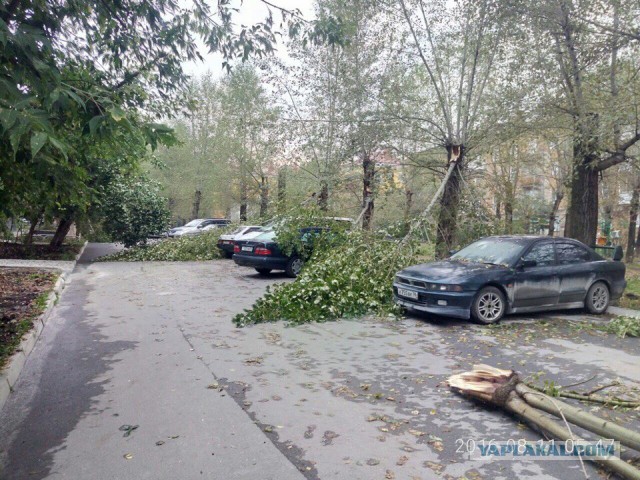 Вот и до нас докатилось. В Первоуральске прошел мощный ураган