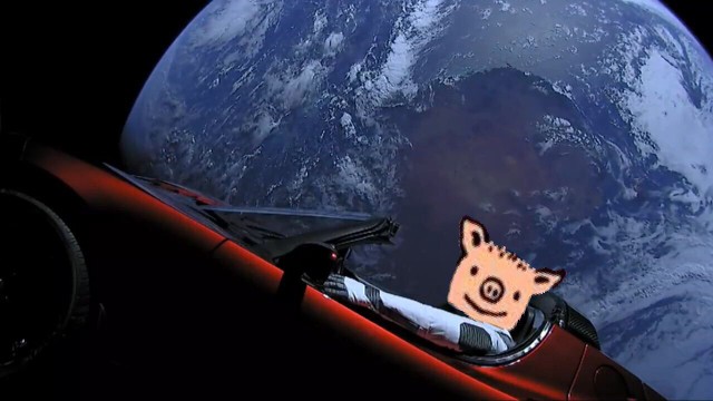 Запуск Falcon Heavy к Марсу от SpaceX