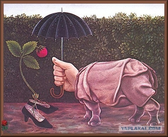 немного сюрра от художника Gervasio Gallardo