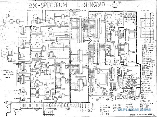 Zx spectrum схема принципиальная