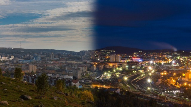 Полярная ночь. Мурманск