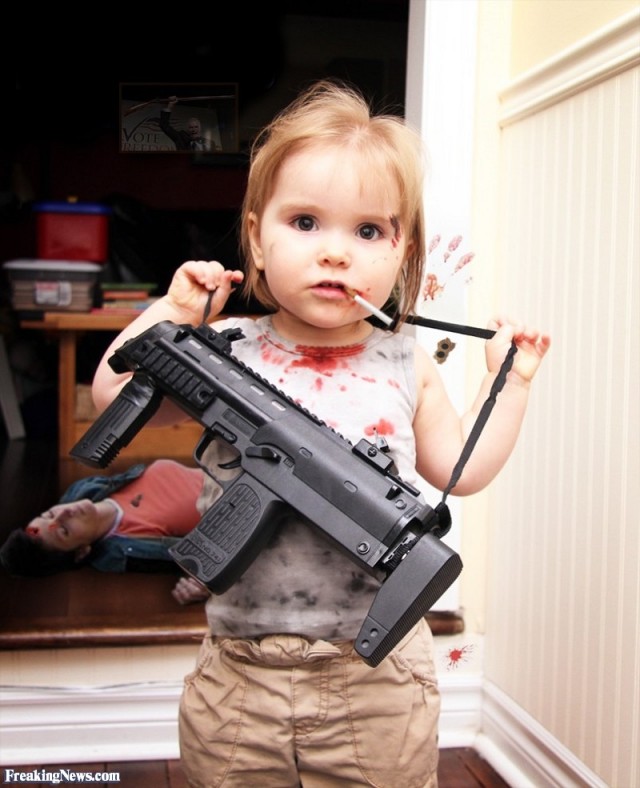 Фотожабы девочки с огромной пушкой или Kill`em All