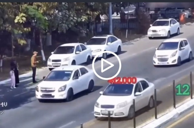 Касса на трассе. Мужчина не хило пополнил бюджет государства, когда переходил дорогу