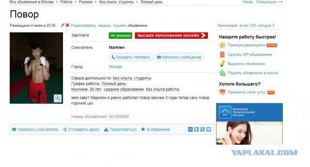 Профессионалы в поисках трудоустройства