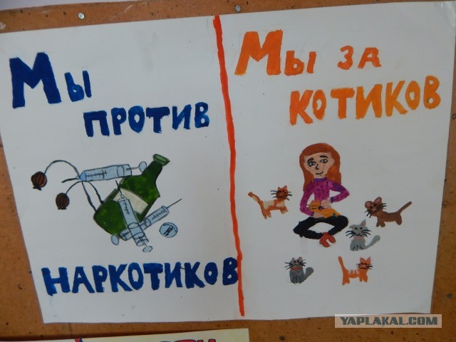 Плакат в школе