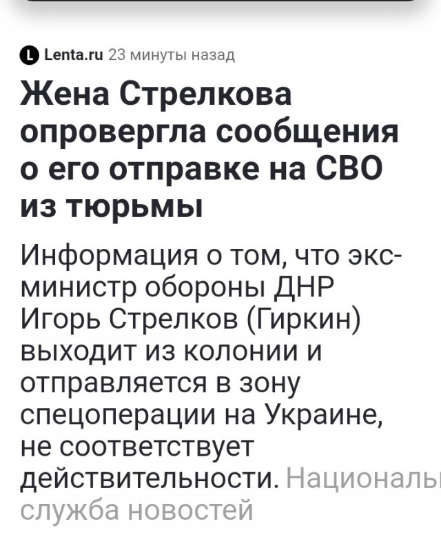 Игорь Гиркин-Стрелков выходит из колонии и отправляется в зону СВО
