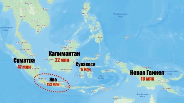 Остров, на котором живёт больше людей, чем во всей России