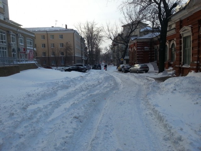 Репортаж очевидца из заснеженного Ростова-на-Дону