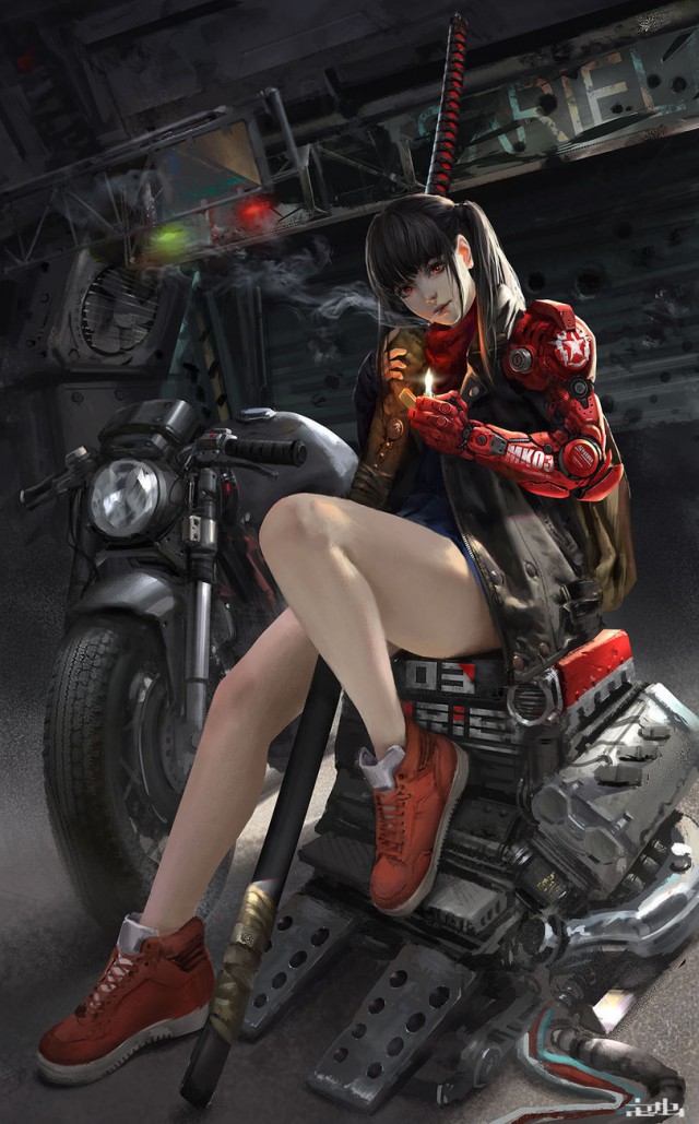 Рисунки: фантастика, Sci-Fi, киберпанк
