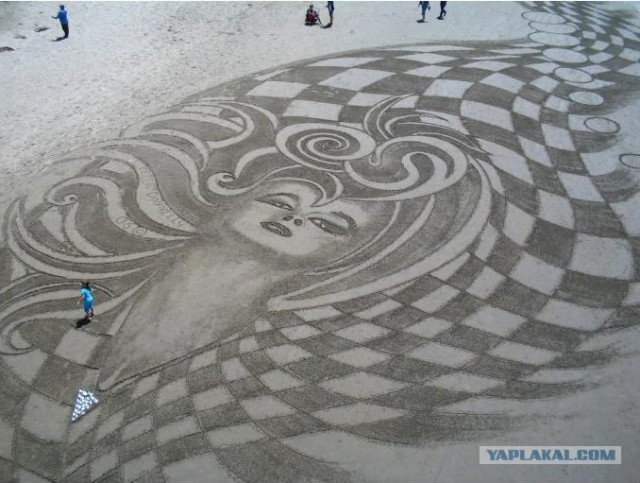 Peter Donnelly искусство пляжного песка